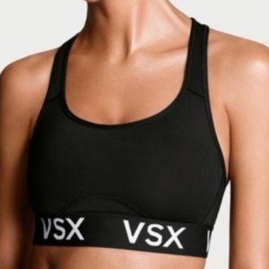 Victoria’s Secret VSX Black Logo Sports Bra